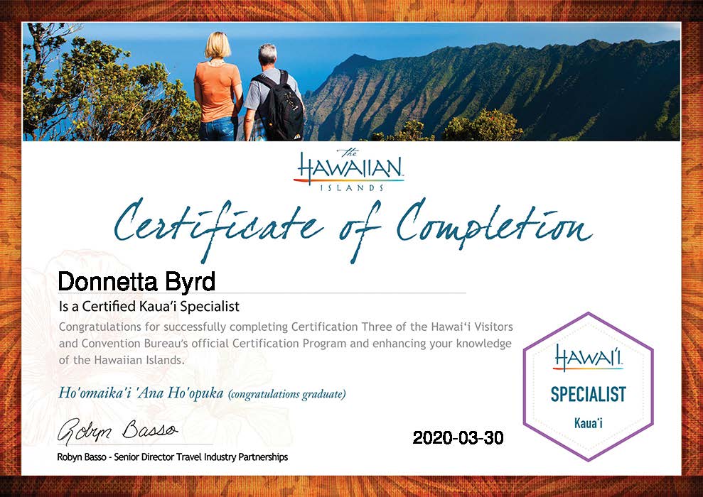 donnetta-byrd-kauai-specialist-certification-certificate