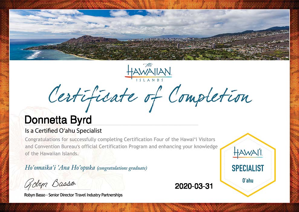donnetta-byrd-oahu-specialist-certification-certificate